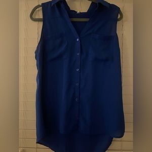 Express Portofino Sleeveless Button Down